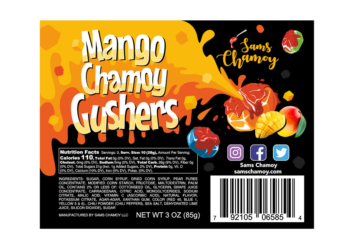 Mango Chamoy Gushers - Samschamoy